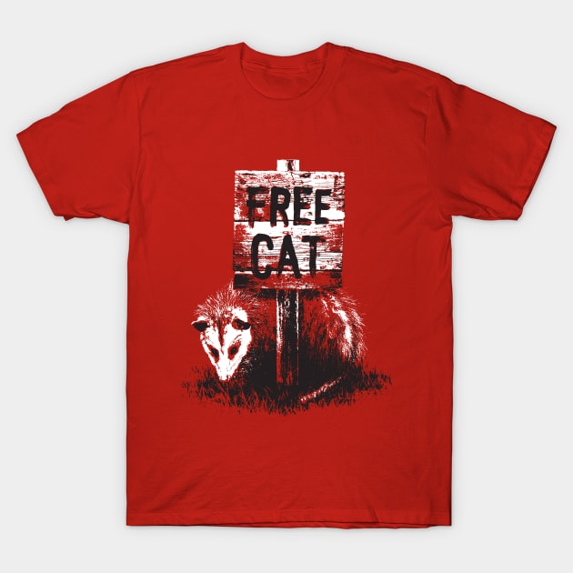 Free cat possum T-Shirt by zula